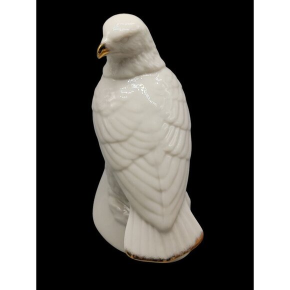 Lenox Eagle on Flag Figurine China Jewels Collection Porcelain 1994 Gold Trim 6" - Picture 3 of 12
